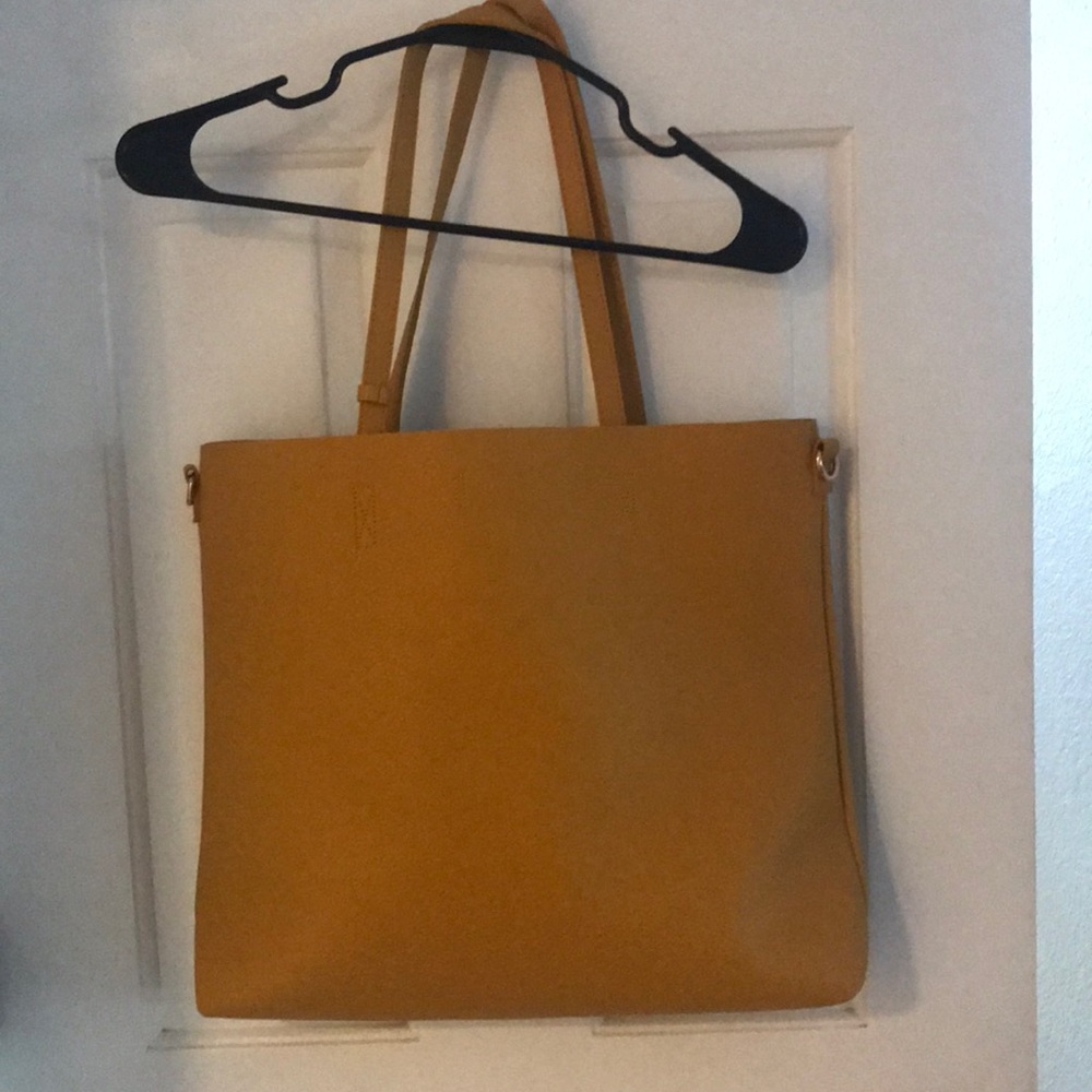 Large tote with matching smaller purse